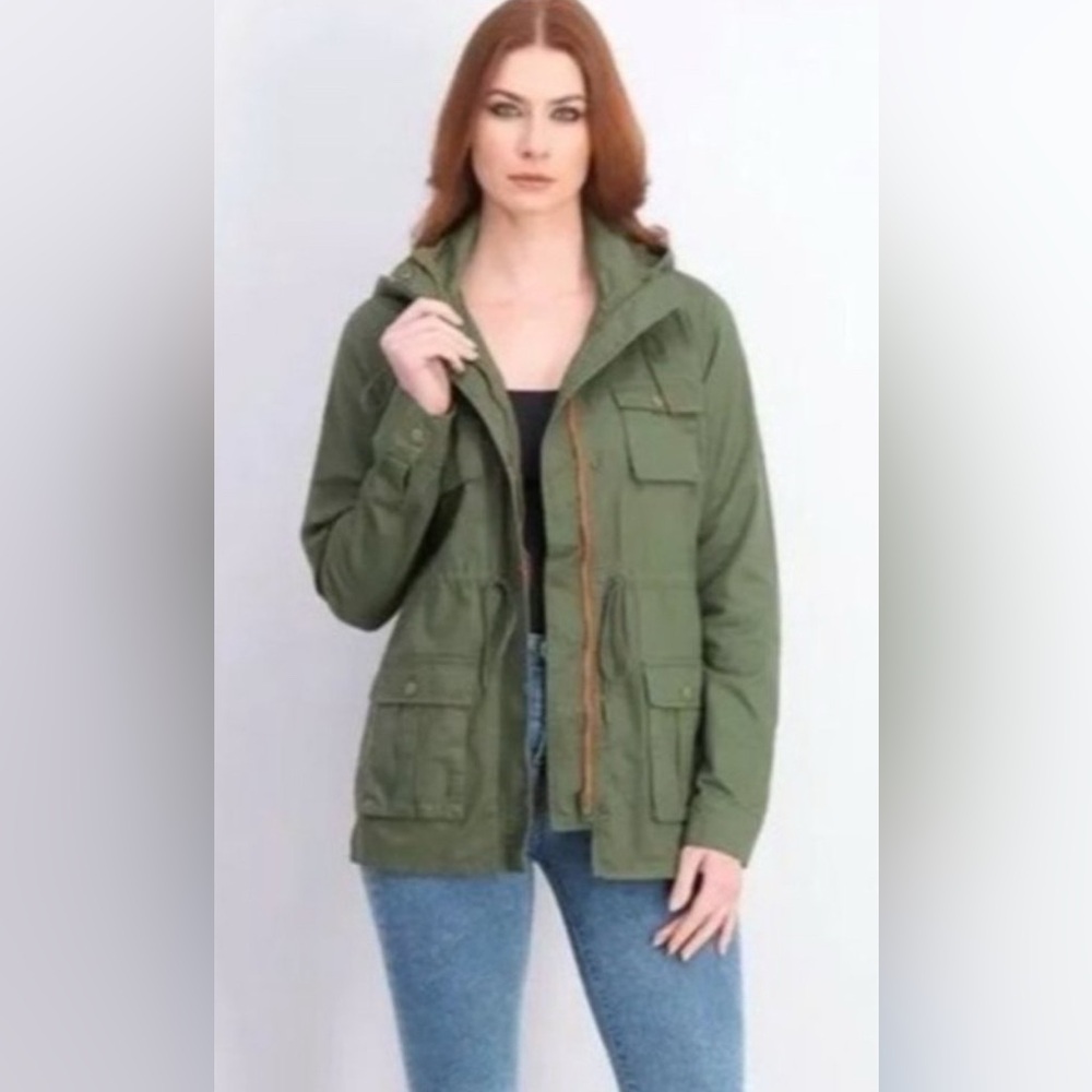 41 Hawthorn Chaplin Essential Hooded Anorak Cargo Jacket Small
